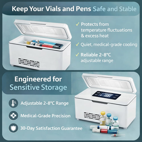 Temperature-Controlled Medical Storage Fridge